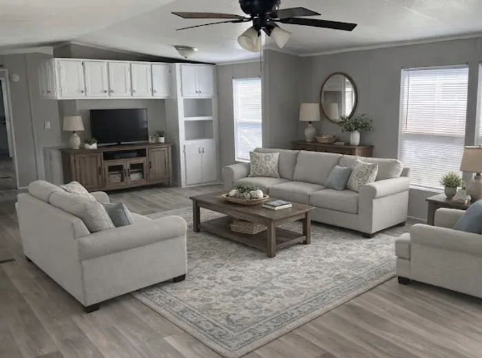 Client living room after a standard clean
